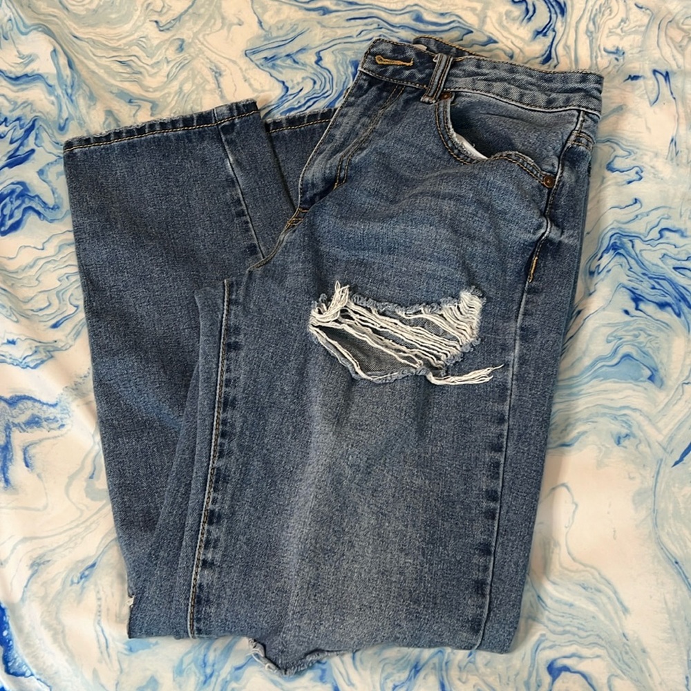 Low Rise Boyfriend Jeans
